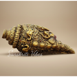 Sanskriti Vibes Decorative Lord Ganesha Shank – Gold-Toned Conch Shell (22 cm x 11 cm) Polyresin - Retail Maharaj