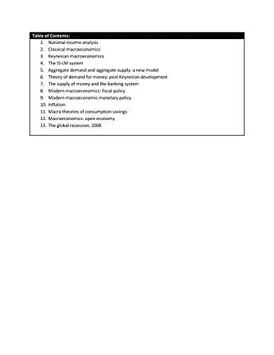 A Textbook of Modern Macroeconomics | e - Retail Maharaj