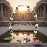 Sterling Silver Tulsi Kanthi Mala – Beautiful Design Spiritual Rosary for Devotion and Protection - Retail Maharaj