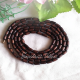 Natural Brown Shyama Pure Tulsi Beads Kanthi Mala - Sacred Neckwear for Spiritual Practices and Devotion - Retail Maharaj