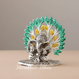 Sanskriti Vibes Metal Home Decorative Kalpavriksha Tree with Ganesh Ji Idols – Silver Plated - Retail Maharaj