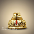 Lord Venkateswara Swami Tirupati Balaji Vishnu Charan Paduka with Shankh Chakra Tilak | Divine Paduka for Pooja Room, Home Temple & Car Dashboard - Retail Maharaj