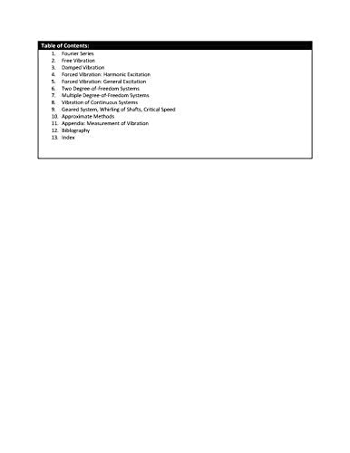 Elements of Mechanical Vibration | e - Retail Maharaj