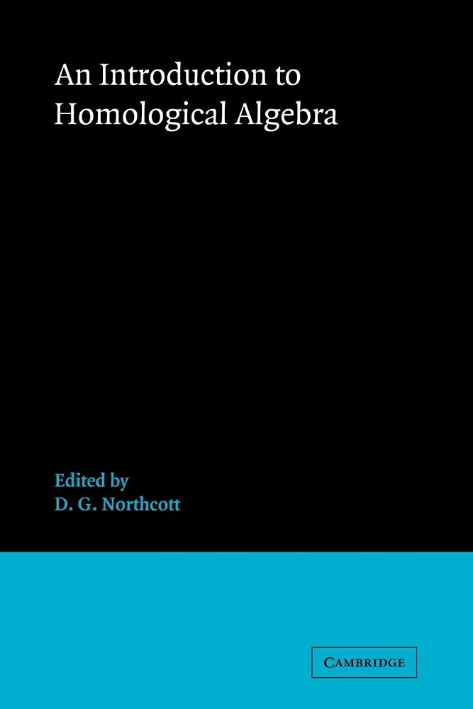 An Introduction to Homological Algebra - Retail Maharaj