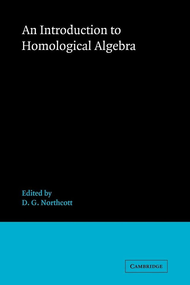 An Introduction to Homological Algebra - Retail Maharaj