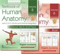 Textbook Of Human Anatomy With Color Atlas And Clinical Integration 2 Vol Set (Vol 5- Head Neck And Face And Vol 6-Brain) With Companion Workbook (Pb 2024) - Retail Maharaj