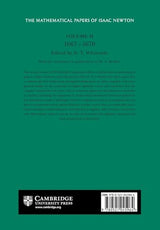 The Mathematical Papers of Isaac Newton: Volume 2, 1667-1670 (The Mathematical Papers of Sir Isaac Newton) - Retail Maharaj