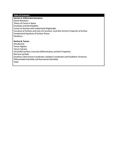 Differential Geometry and Tensors | e - Retail Maharaj