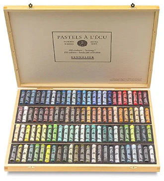 Sennelier Extra Soft Pastel Set of 100 - Landscape Colors in Wooden Box - Retail Maharaj