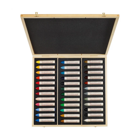 Sennelier Oil Pastel Set of 36 Large in Wooden Box - Retail Maharaj