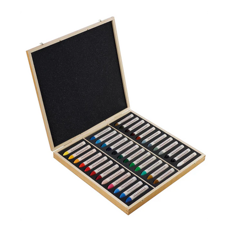 Sennelier Oil Pastel Set of 36 Large in Wooden Box - Retail Maharaj