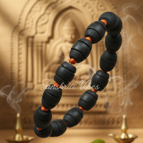 Tulsi Beads Bracelet – Handcrafted Mirdang Knotted Devotional Bracelet for Spiritual Wellbeing - Retail Maharaj