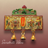 Tirupati Balaji Shankh Chakra Tilak Symbol with Hanuman Ji & Garud Statue | Decorative Wall & Door Hanging for Home Temple & Entrance - Retail Maharaj