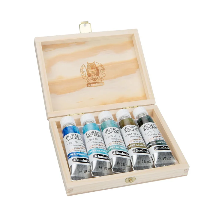 Schmincke Horadam Aquarell Super Granulation Set 5x15 ml (Glacier) - Retail Maharaj