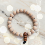 Original White Sandalwood Beads Bracelet Natural Chandan Healing Bracelet for Peace Positivity and Meditation for Men and Women