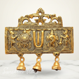 Wall Hanging Tirupati Balaji Shankh Chakra Tilak with Hanuman Ji & Garud | Gold-Plated Decorative Symbol for Home Temple & Entrance - Retail Maharaj