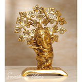 Ganesha Standing Playing Flute Metal Statue - Retail Maharaj