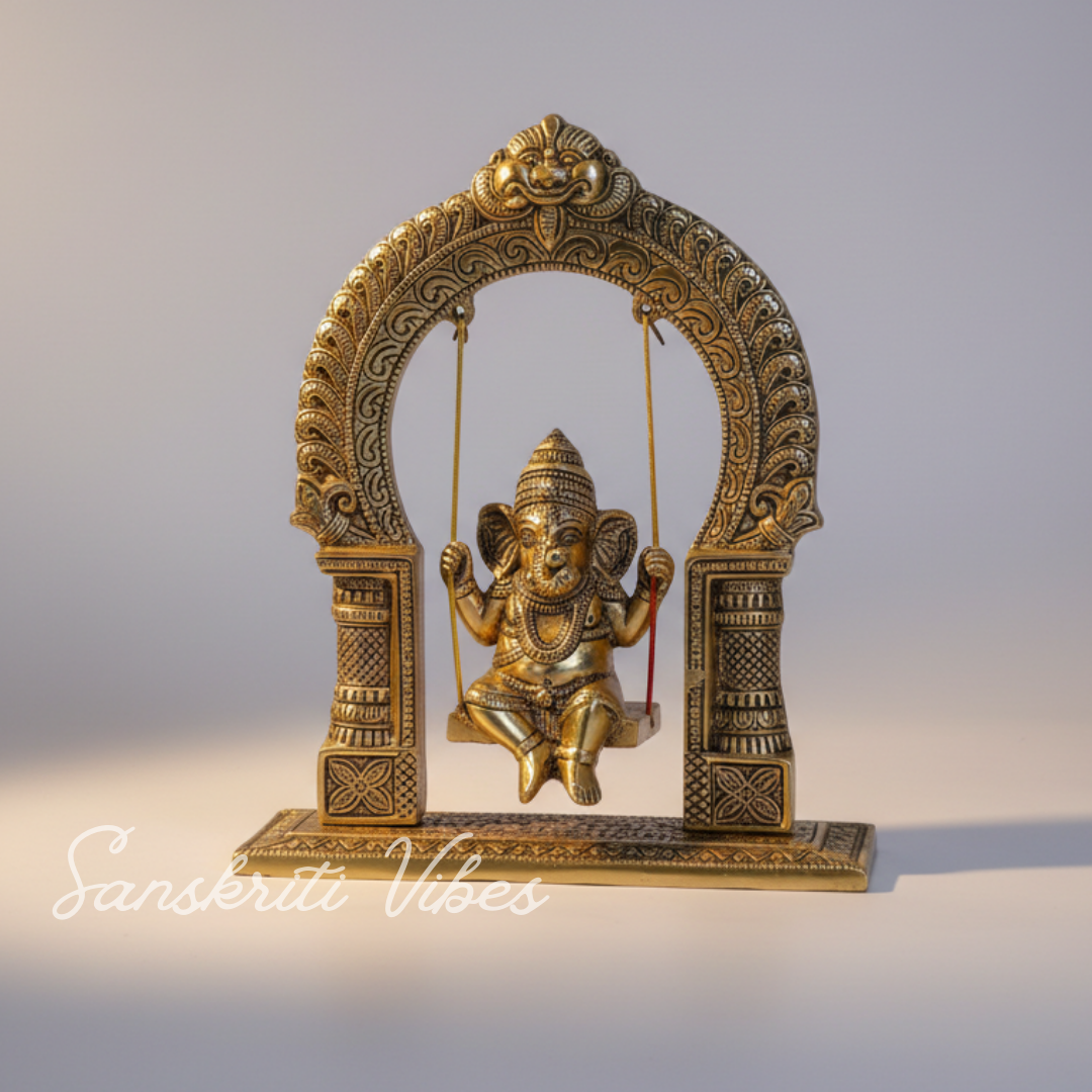 Ganesh Ji Dori Jhula Idol Decorative Showpiece - Retail Maharaj