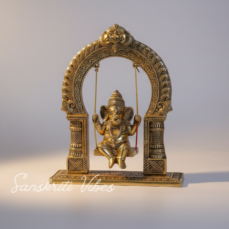 Ganesh Ji Dori Jhula Idol Decorative Showpiece - Retail Maharaj