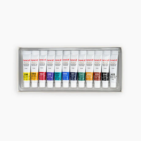 Camel Artist Gouache Colour Set 12 Shades - Retail Maharaj