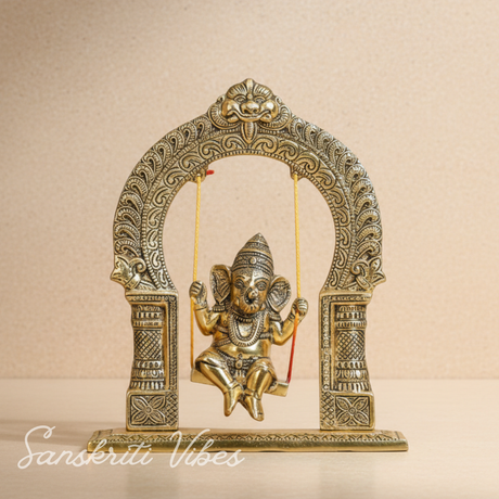 Ganesh Ji Dori Jhula Idol Decorative Showpiece - Retail Maharaj