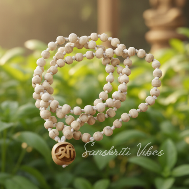 108 Knotted Tulsi Beads Kanthi Mala – Classic Traditional Mala for Spiritual Devotion - Retail Maharaj