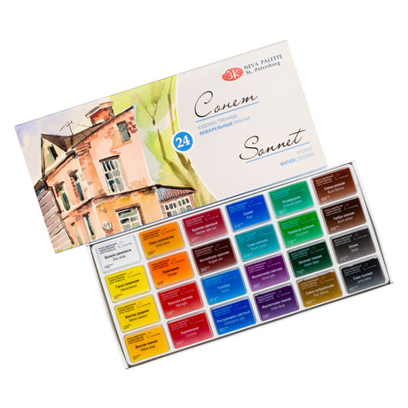 Sonnet Studio Watercolour Cake Paint Set for Smooth Blending and Colour Purity - Retail Maharaj
