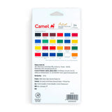 Camel Artist Water Colours Assorted box of cakes, 24 shades with Brush - Retail Maharaj