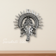 Ganesha Idol with Surya Chakra - Ganesh Murti Wall Hangings Rajasthani Handicrafts Decorative Showpiece for Gifting Anniversary Valentine's Day (Silver) - Retail Maharaj