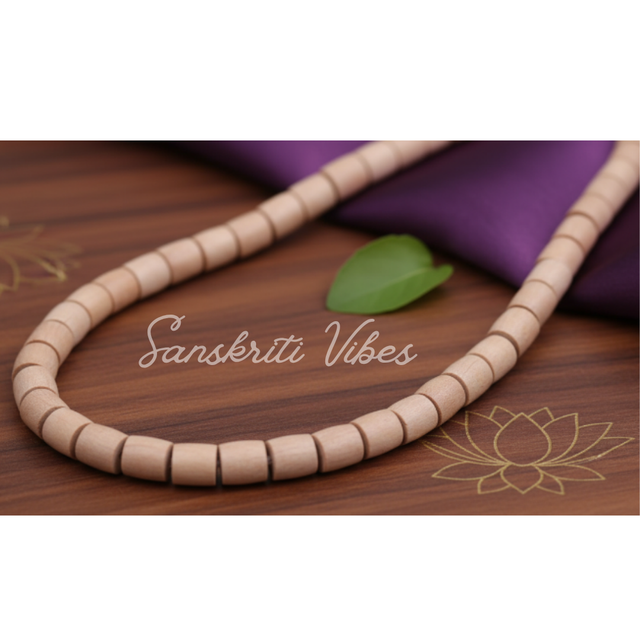 Iskcon 54 Shyama Tulsi Beads Kantha Haar – Cylindrical Beads for Devotion - Retail Maharaj