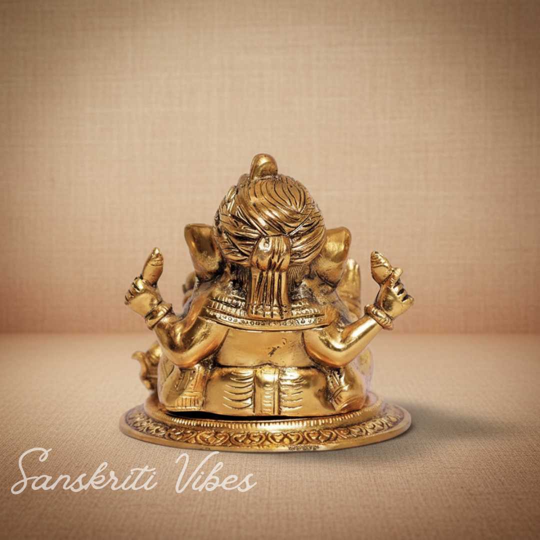 Metal Ganesha Statue Good Luck - Retail Maharaj