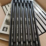 Brustro Woodless Charcoal Pencil Set for Sketching and Shading with Soft Medium and Hard Grades - Retail Maharaj