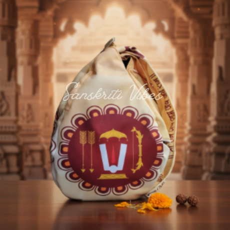 Shri Ram Bhakt Hanuman Ji Digital Japa Jholi Bag Premium Electronic Chanting Counter for Meditation and Mantra Jaap - Retail Maharaj