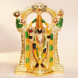 Tirupati Balaji Metal Decorative Statue | Gold-Plated Glossy Showpiece for Home Temple, Pooja Room & Office Desk - Retail Maharaj