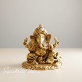 Metal Ganesha Statue Good Luck - Retail Maharaj