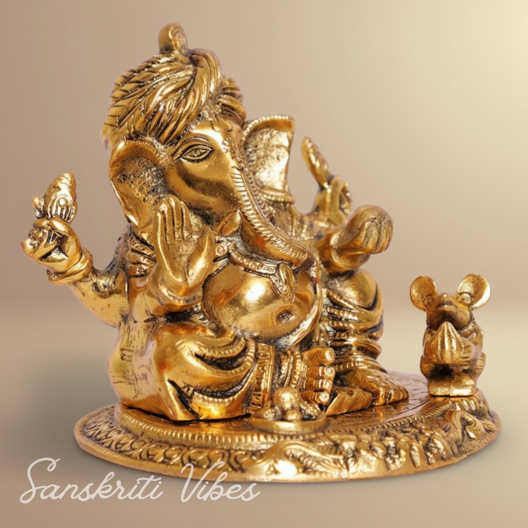 Metal Ganesha Statue Good Luck - Retail Maharaj