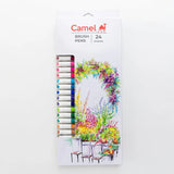 Camlin Kokuyo Brush Pens Set of 24 Shades for Artistic Expression - Retail Maharaj