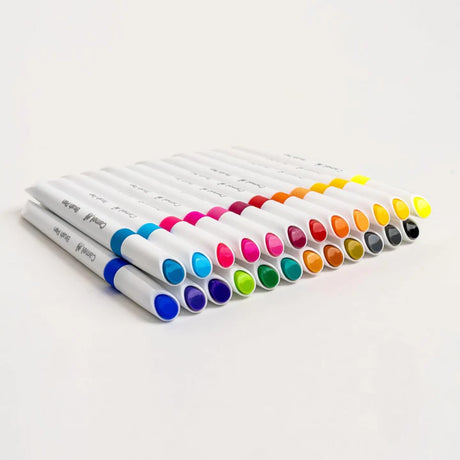 Camlin Kokuyo Brush Pens Set of 24 Shades for Artistic Expression - Retail Maharaj