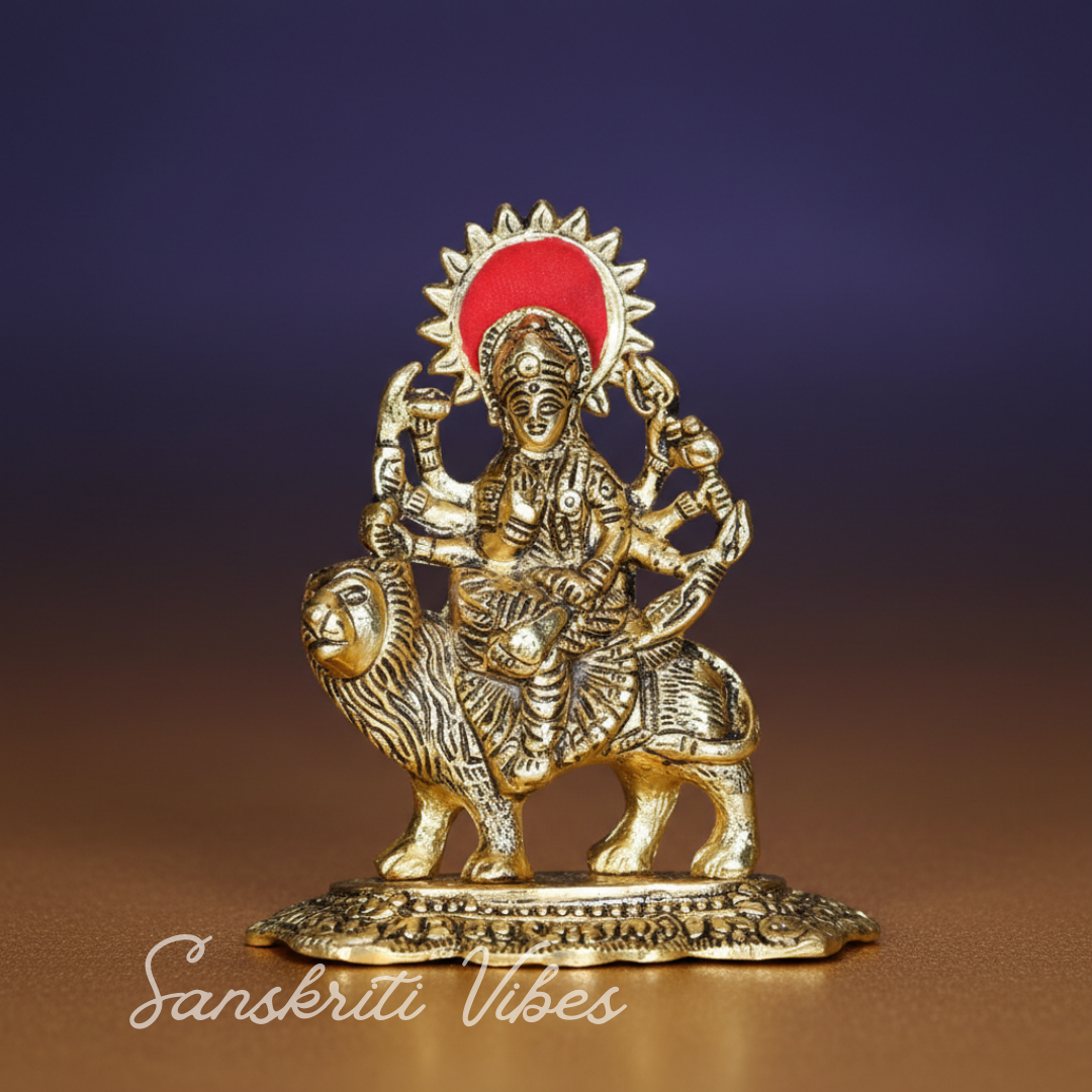 Gold Plated Durga Maa Murti - Retail Maharaj
