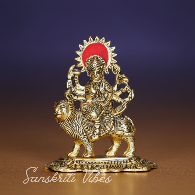 Gold Plated Durga Maa Murti - Retail Maharaj