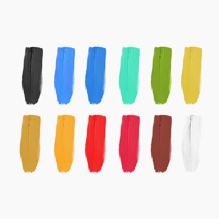 Camel Student Oil Colours Assorted Pack of 12 Shades in 9ml Tubes - Retail Maharaj