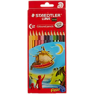 Staedtler Luna Watercolor Pencils Set of 12 for Art and Drawing - Retail Maharaj