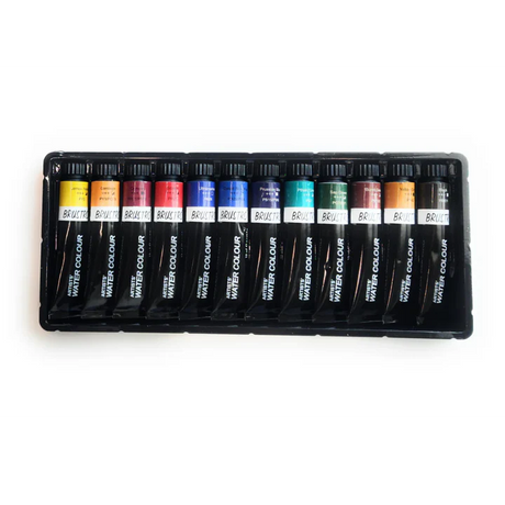 Brustro Artists Watercolour Paint Set 12 Colours 12ml Tubes - Retail Maharaj