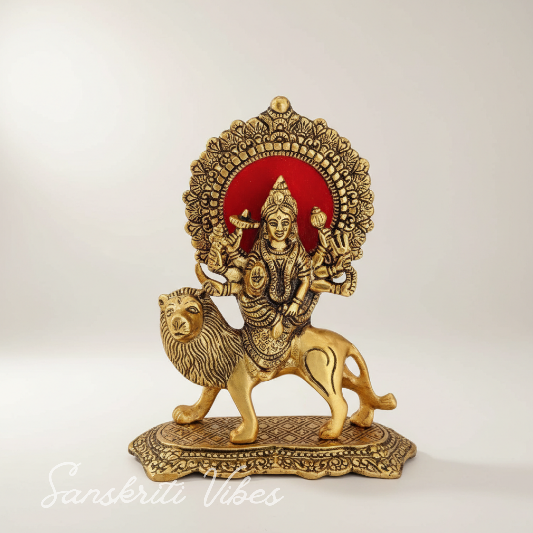 Durga Maa Sherowali Mata Decorative Showpiece - Retail Maharaj