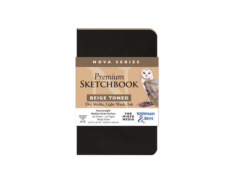 Stillman and Birn Nova Series Beige Sketchbook for Dry Media Ink and Light Wash - Retail Maharaj