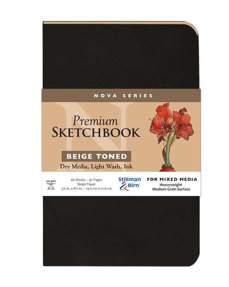 Stillman and Birn Nova Series Beige Sketchbook for Dry Media Ink and Light Wash - Retail Maharaj