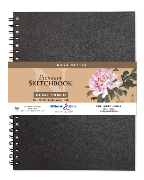 Stillman and Birn Nova Series Beige Sketchbook for Dry Media Ink and Light Wash - Retail Maharaj