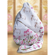 Cow with Lotus Print Designer Prayer Bead Bag / Tulasi Japa Bag – Digital Printed Cotton Bag in Pink and White - Retail Maharaj