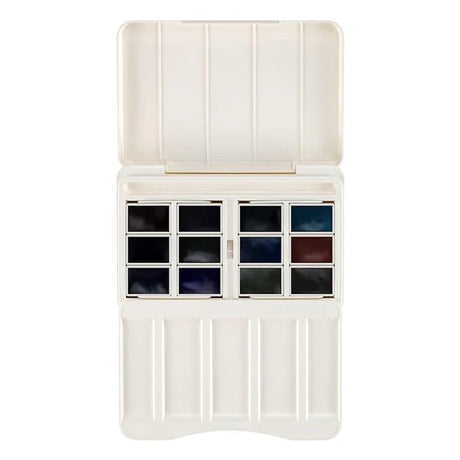 White Nights Granulating Watercolour Full Pan Set of 12 - Retail Maharaj