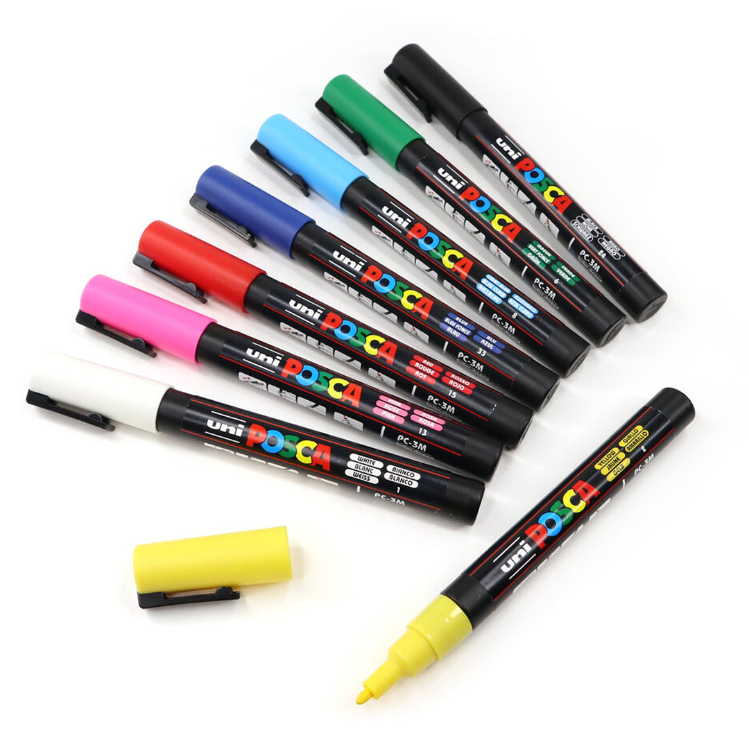 Uni Ball Posca PC-3M Fine Bullet Tip Water Based Paint Marker Pen - Retail Maharaj